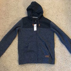 Quiksilver Keller Block Fleece Lined Zip Hoodie